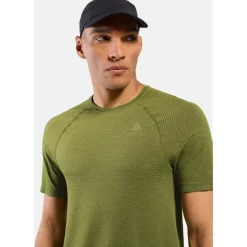 Odlo Essentials Seamless Hardloopshirt 2.0 Heren - guacamole melange