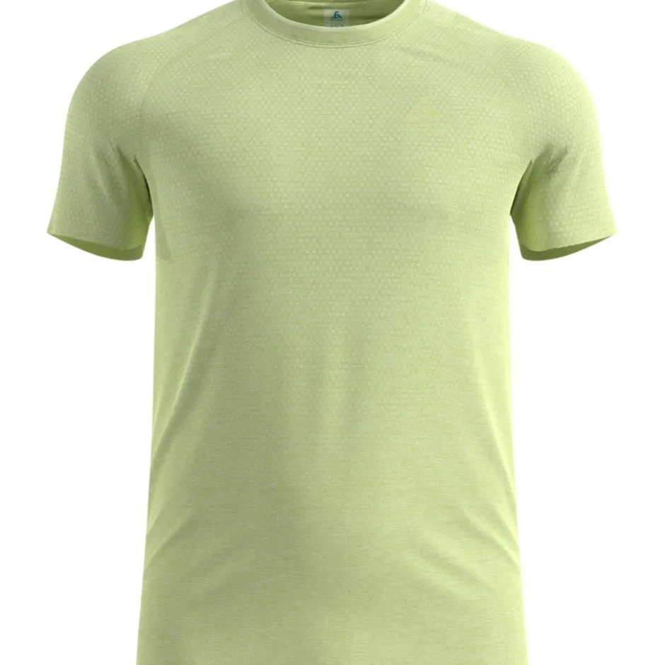 T-Shirts En Tops < Odlo Essentias Seamess Hardoopshirt Heren - shadow ime meange