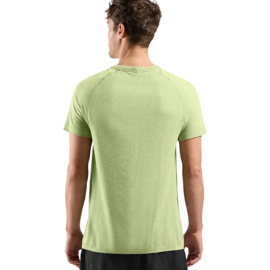 T-Shirts En Tops < Odlo Essentias Seamess Hardoopshirt Heren - shadow ime meange