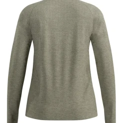 Odlo Essentials Seamless Hardloopshirt met lange mouwen 2.0 voor dames - vetiver melange