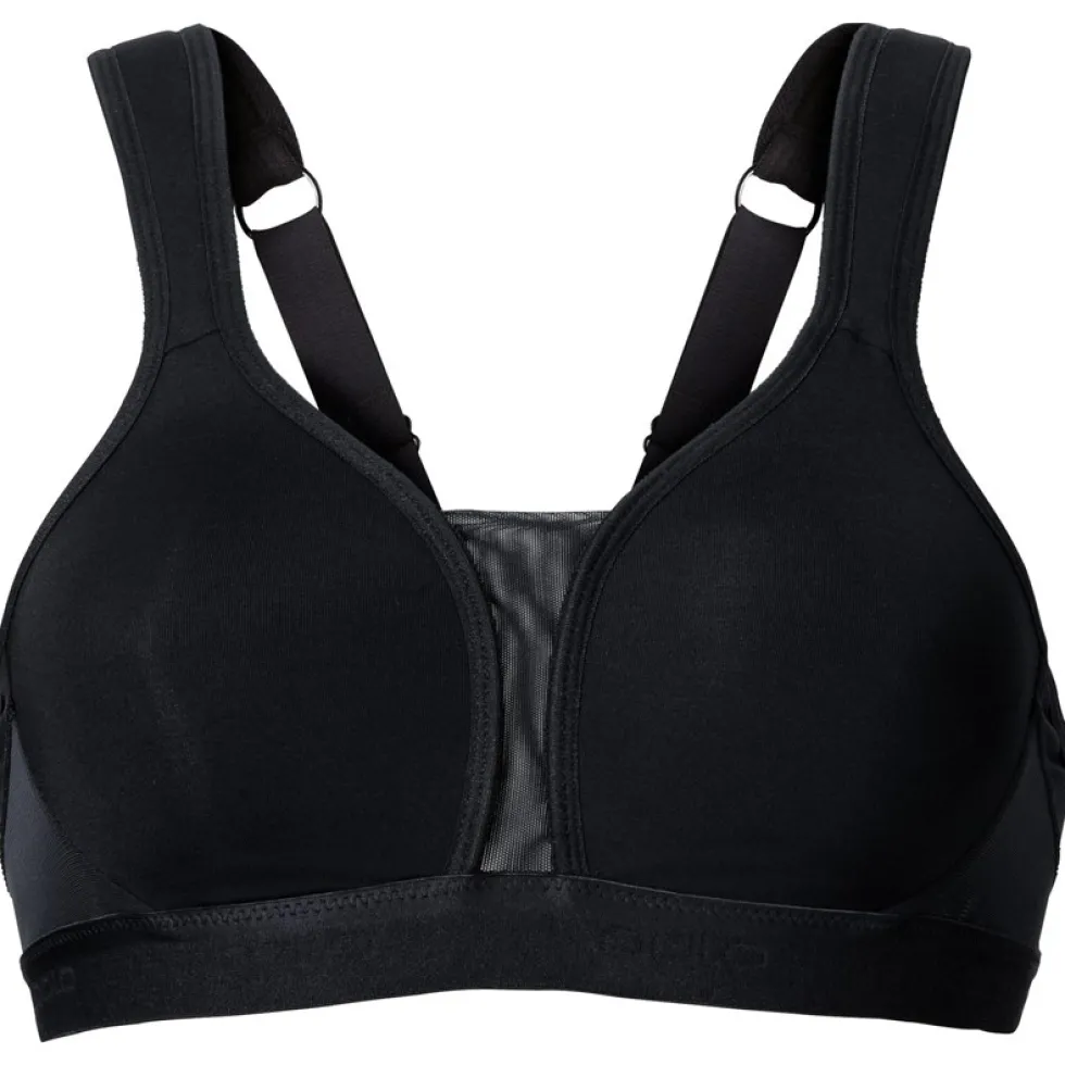 Odlo Padded High Sport-BH Dames - Cup D - zwart