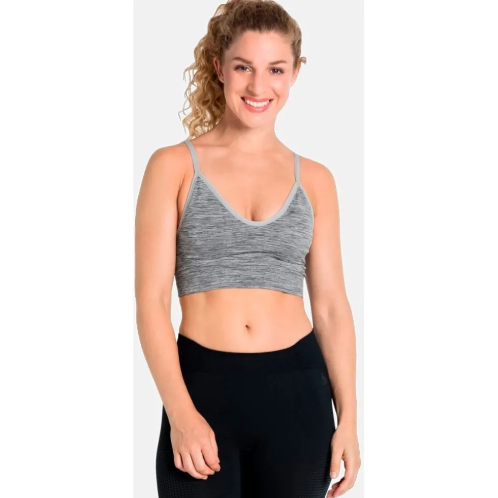 Odlo Padded Seamless Soft 2.0 Sport-BH Dames - light grey melange