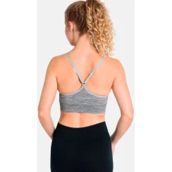 Odlo Padded Seamless Soft 2.0 Sport-BH Dames - light grey melange