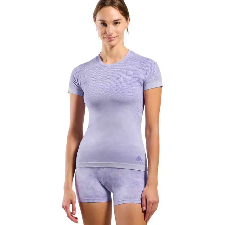 Baselayers < Odlo Performance ight Rain-Dye Bae ayer met Korte Mouwen Dame - afterparty
