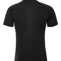 Odlo Performance Warm Hemd met Korte Mouwen Heren - zwart - new odlo graphite grey