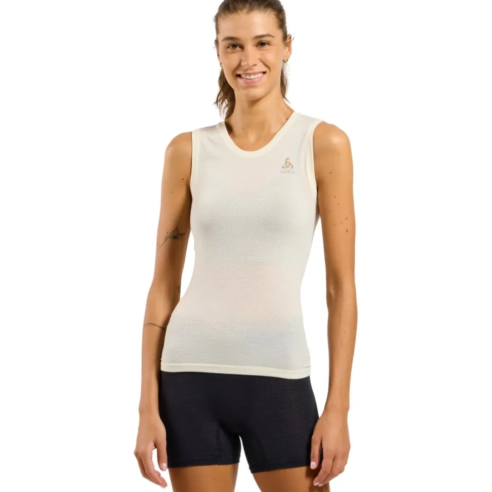 Odlo Performance Wool 140 Seamless Hemd zonder Mouwen Dames - zero dye melange