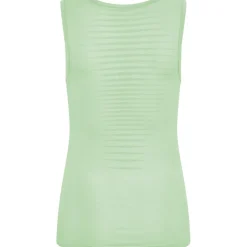 Ondershirts|Ondergoed < Odlo Performance X-ight V-Neck Hemd zonder Mouwen Dames - patina green