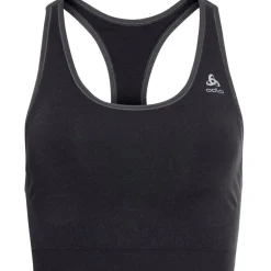 Odlo Seamless Medium Ceramicool Sport-BH Dames - black melange