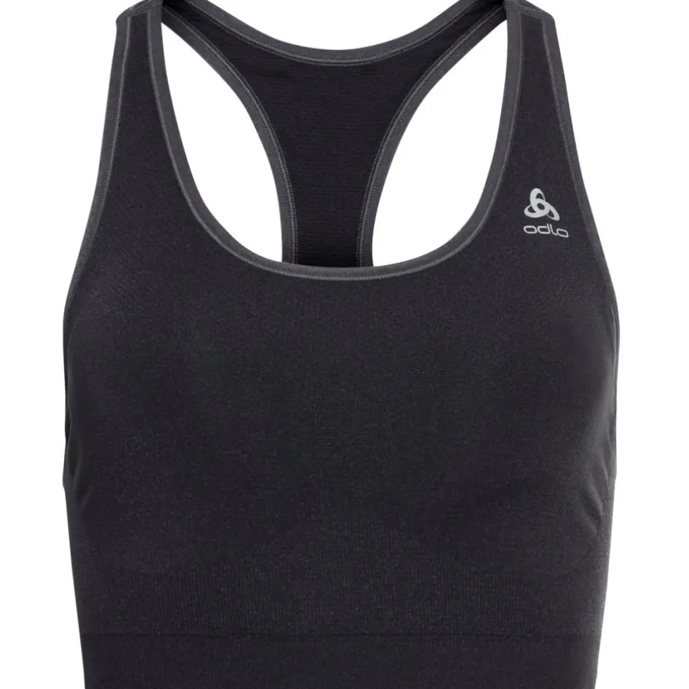 Odlo Seamless Medium Ceramicool Sport-BH Dames - black melange