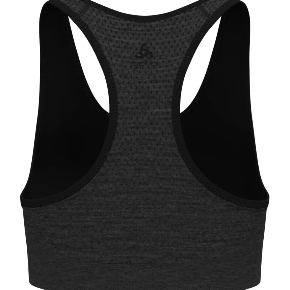Odlo Seamless Medium-Support Sportbeha Dames - black melange