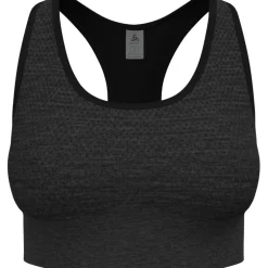 Odlo Seamless Medium-Support Sportbeha Dames - black melange