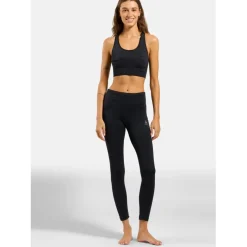 Odlo Seamless Medium-Support Sportbeha Dames - black melange