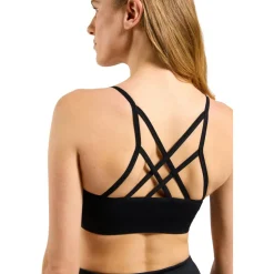 Odlo Seamless Soft-Support Omkeerbare Sportbeha Dames - zwart - grey melange