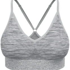 Odlo Seamless Soft-Support Sportbeha Dames - light grey melange