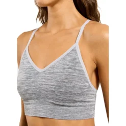 Odlo Seamless Soft-Support Sportbeha Dames - light grey melange