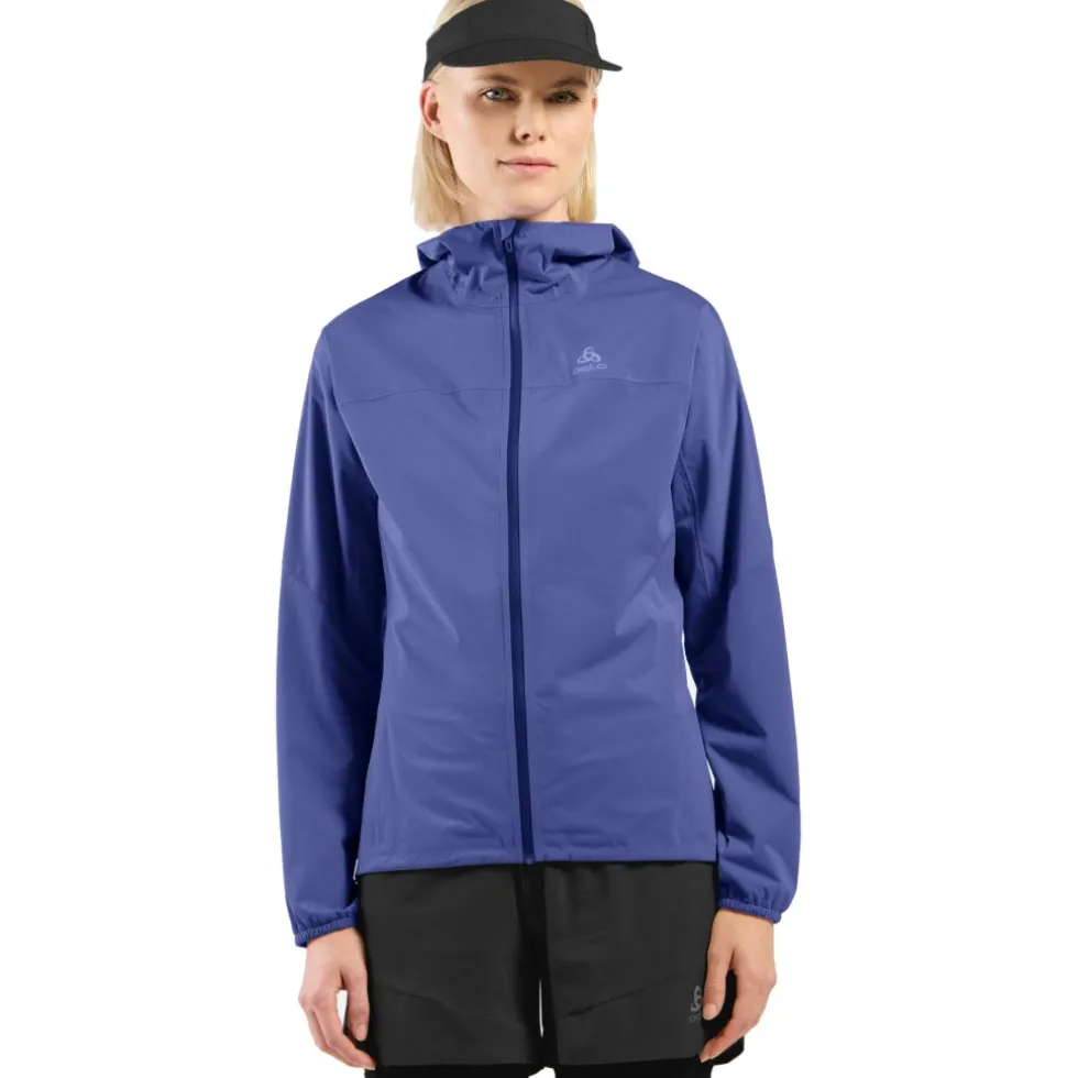 Odlo X-Alp Performance Knit Waterdichte Hardloopjack Dames - skipper blue