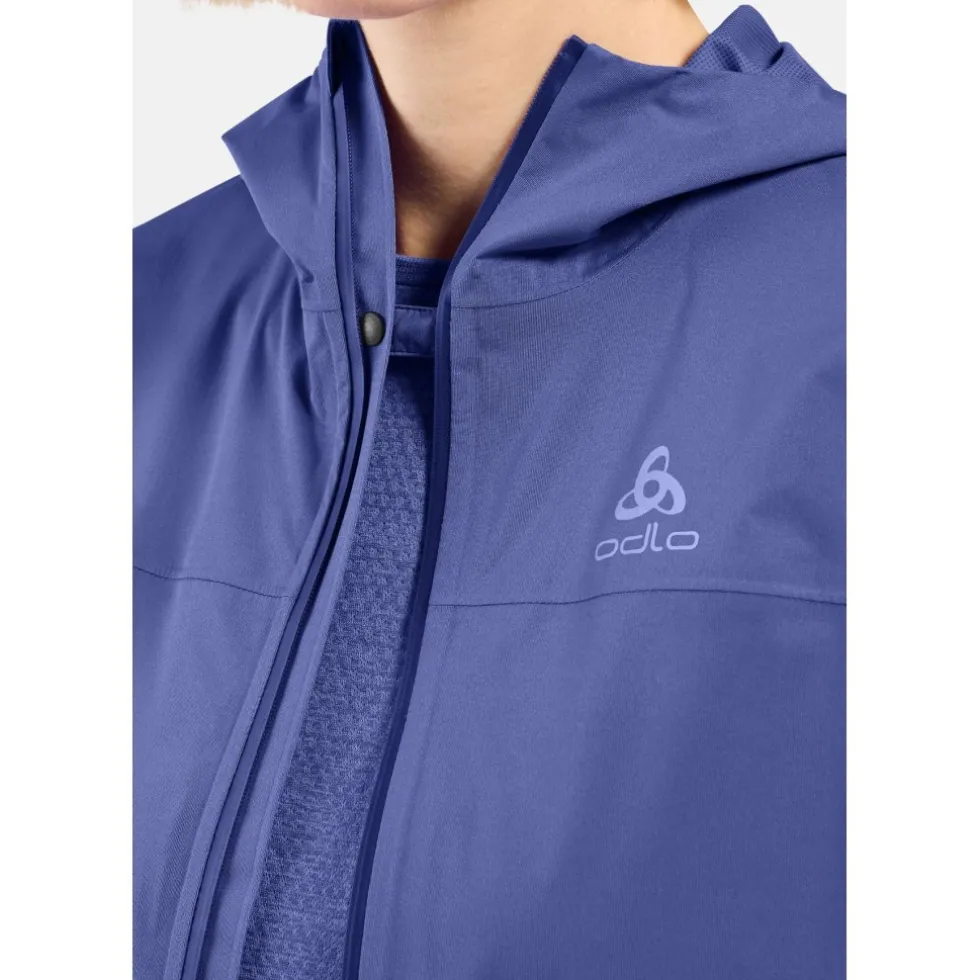 Odlo X-Alp Performance Knit Waterdichte Hardloopjack Dames - skipper blue