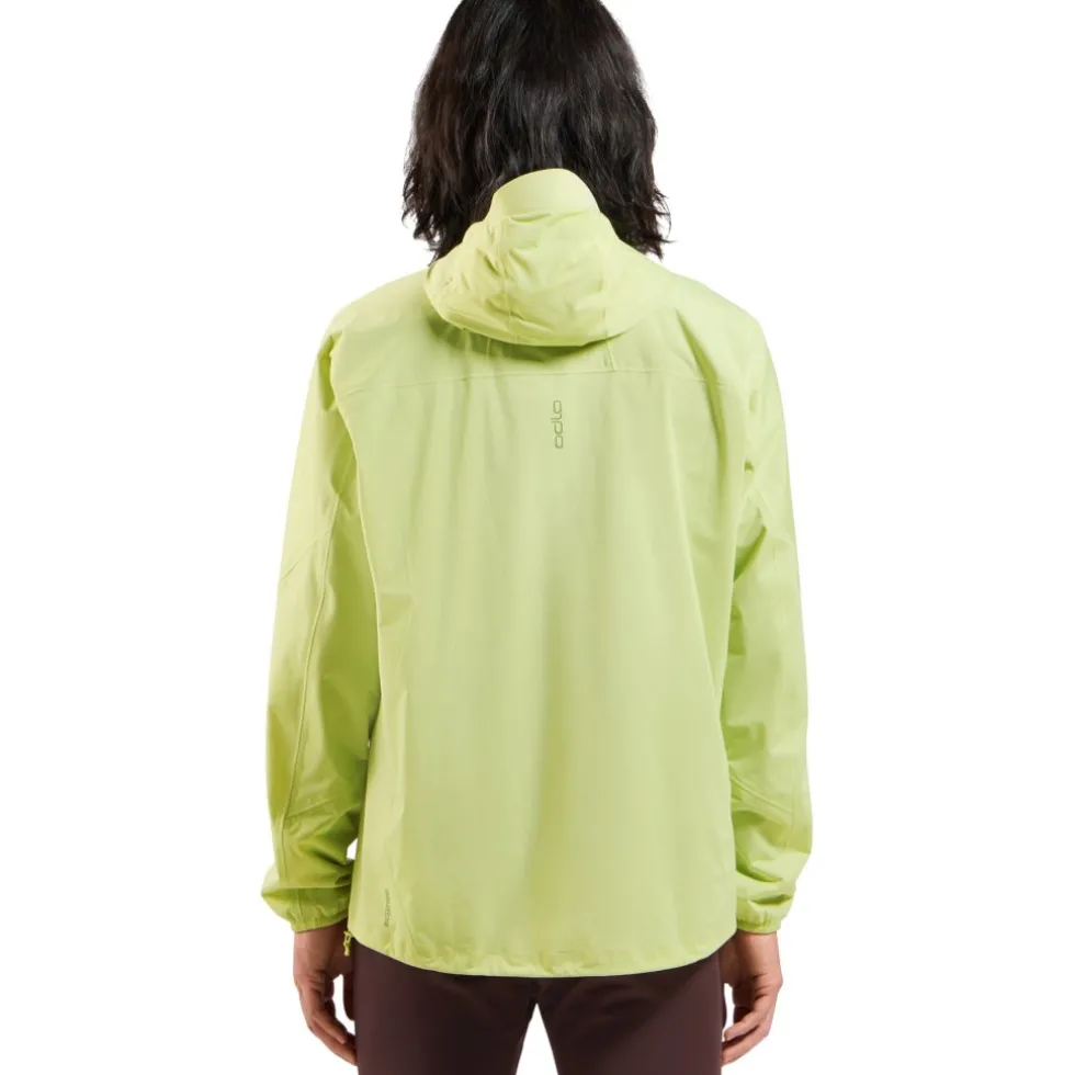 Odlo X-Alp Performance Knit Waterdichte Hardloopjack Heren - shadow lime