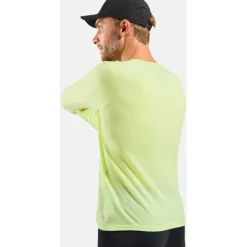 Odlo X-Alp Performance Wool 115 Trailrunning Longsleeve Heren - shadow lime melange