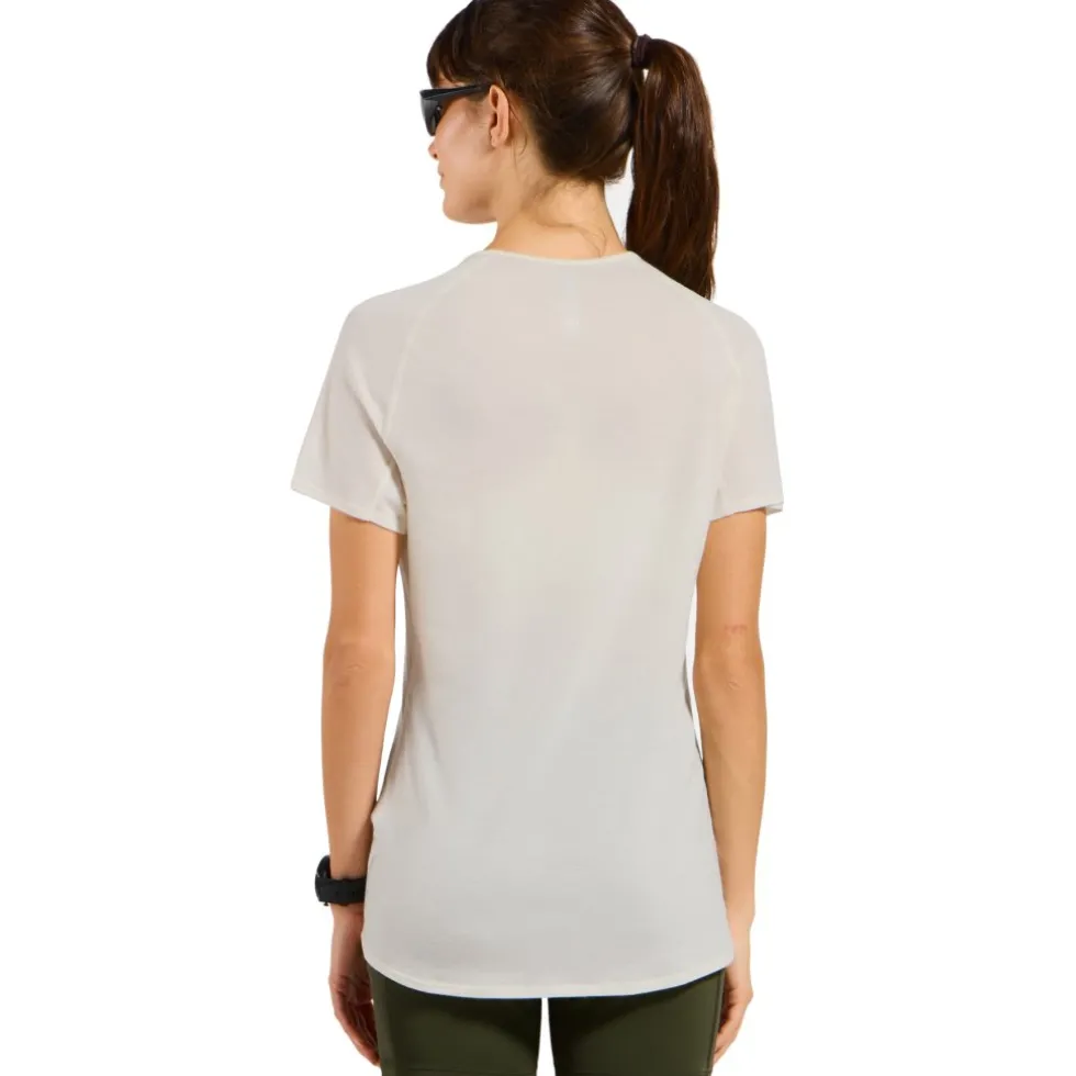 Odlo X-Alp Performance Wool 115 Trailrunning-Shirt Dames - gardenia