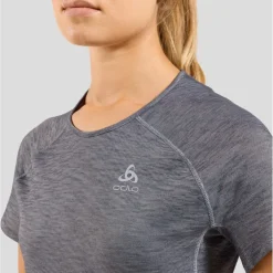 Odlo X-Alp Performance Wool 115 Trailrunning-Shirt Dames - grey melange