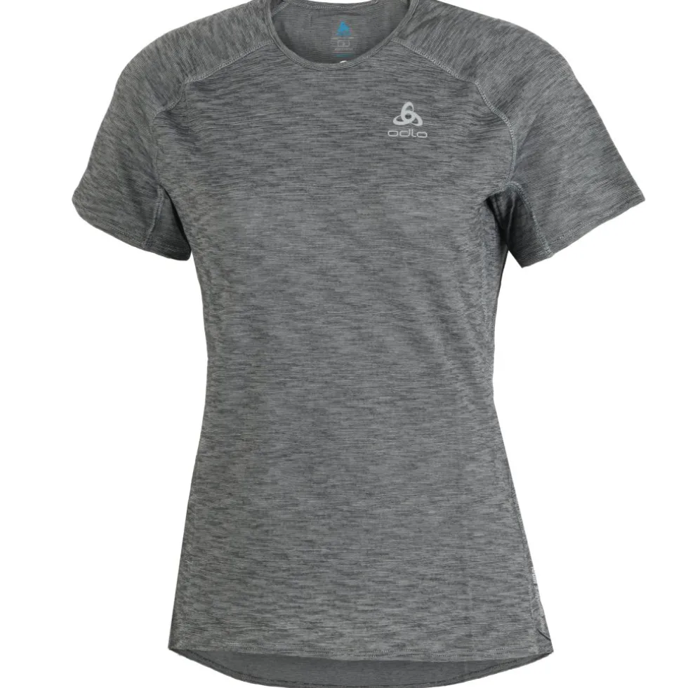 Odlo X-Alp Performance Wool 115 Trailrunning-Shirt Dames - grey melange