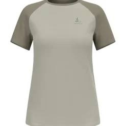 Odlo X-Alp Trailrunning T-Shirt Dames - agate gray - vetiver