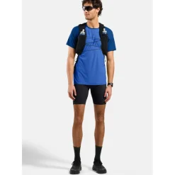Odlo X-Alp Trailrunning T-Shirt Heren - dazzling blue - mazzarine blue
