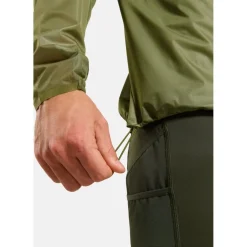 Odlo Zeroweight Dual Dry Performance Knit Waterdichte Hardloopjas Heren - guacamole
