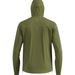 Odlo Zeroweight Dual Dry Performance Knit Waterdichte Hardloopjas Heren - guacamole