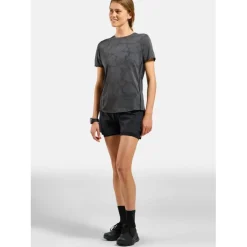 Odlo Zeroweight Engineered Chill-Tec Hardloopshirt Dames 315201 - black melange
