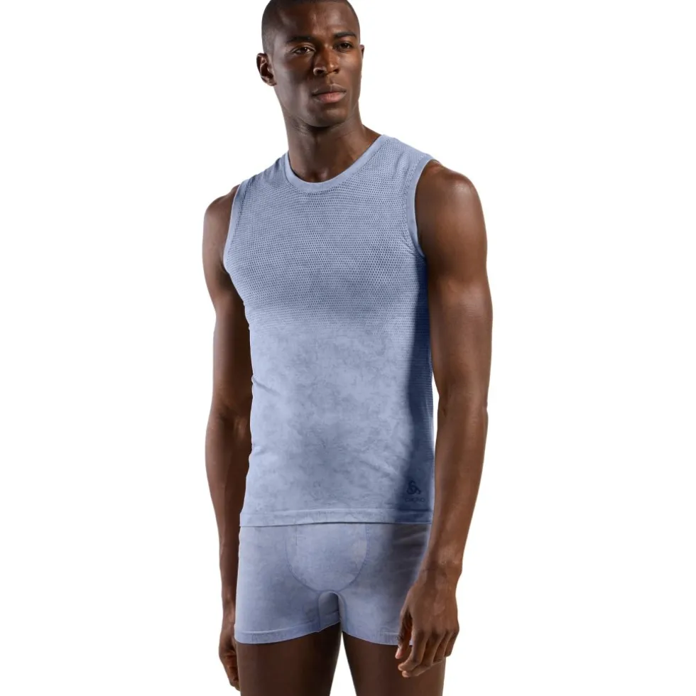 Odlo Performance Light Rain-Dye mouwloze Base Layer Heren - skipper blue