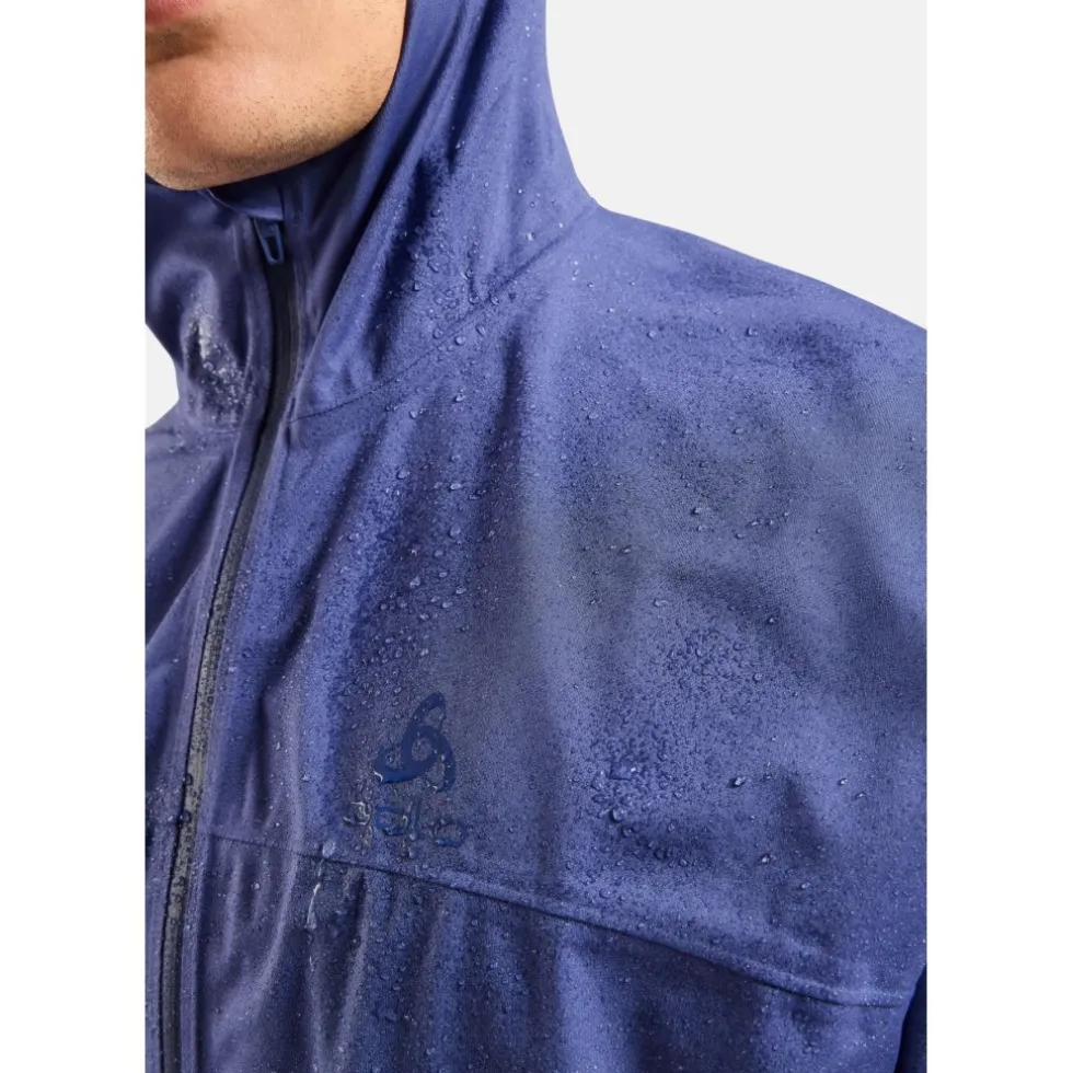 Odlo X-Alp Performance Knit Waterdichte Hardloopjack Heren - skipper blue