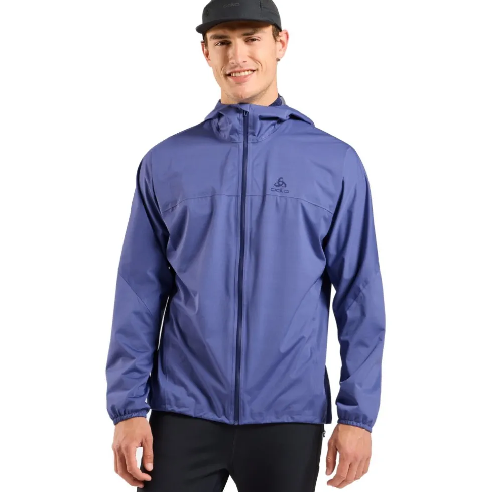 Odlo X-Alp Performance Knit Waterdichte Hardloopjack Heren - skipper blue