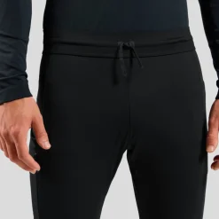 Odlo Zeroweight Pro Warm Winddichte Langlauftight Heren - zwart