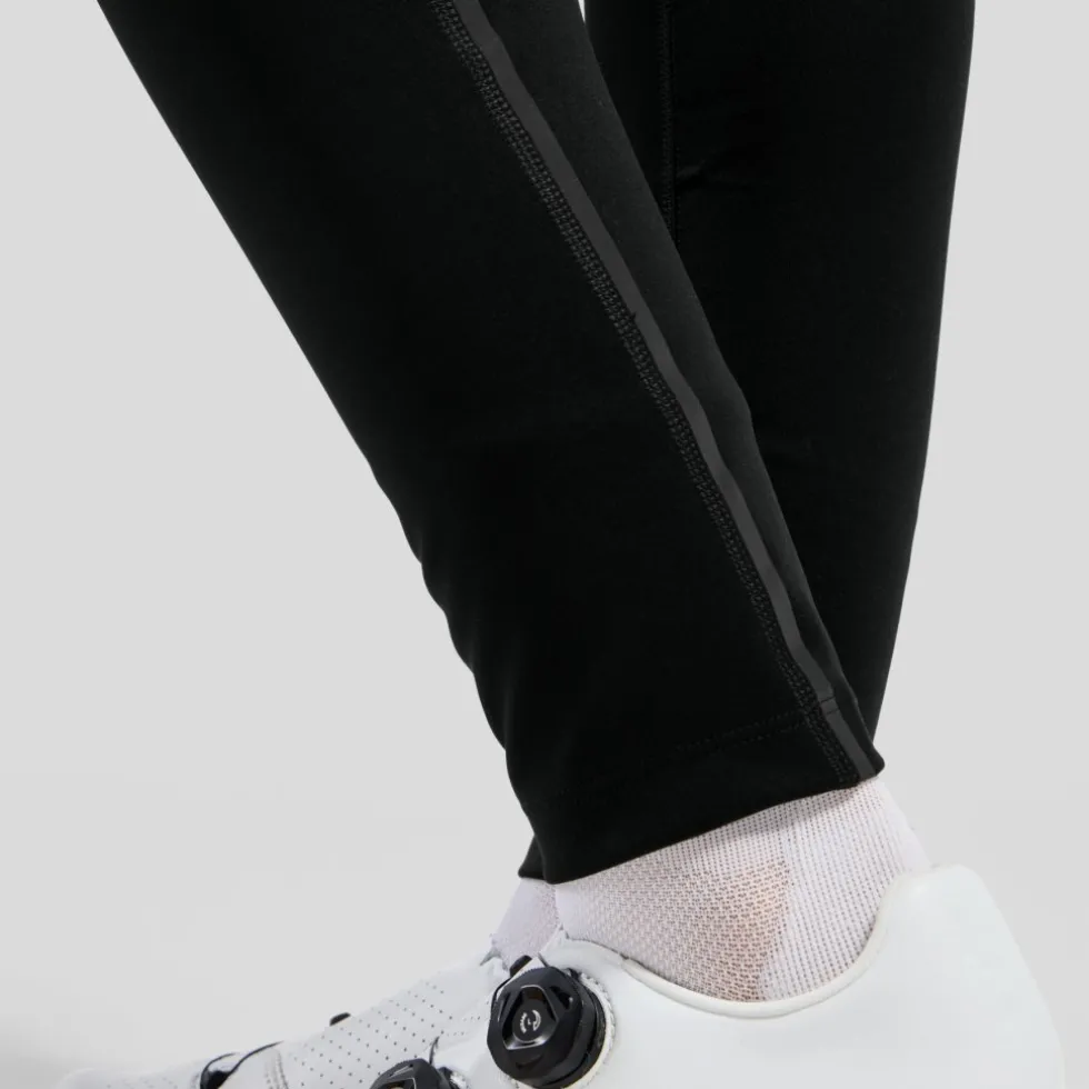 Odlo Zeroweight X-Warm Fietsbroek met Bretels Dames - zwart