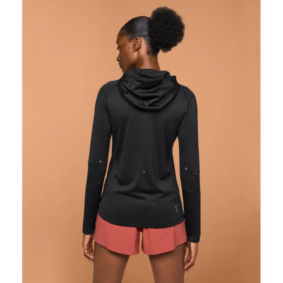 On Climate Zip Hoodie Hardloopjack Dames - Zwart