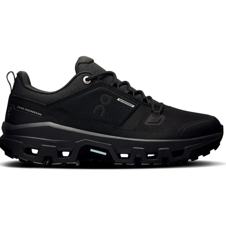 Wandelschoenen|Wandelschoenen < On Running On Cloudrock Low Waterproof Dames Wandelschoenen - Zwart | Zwart