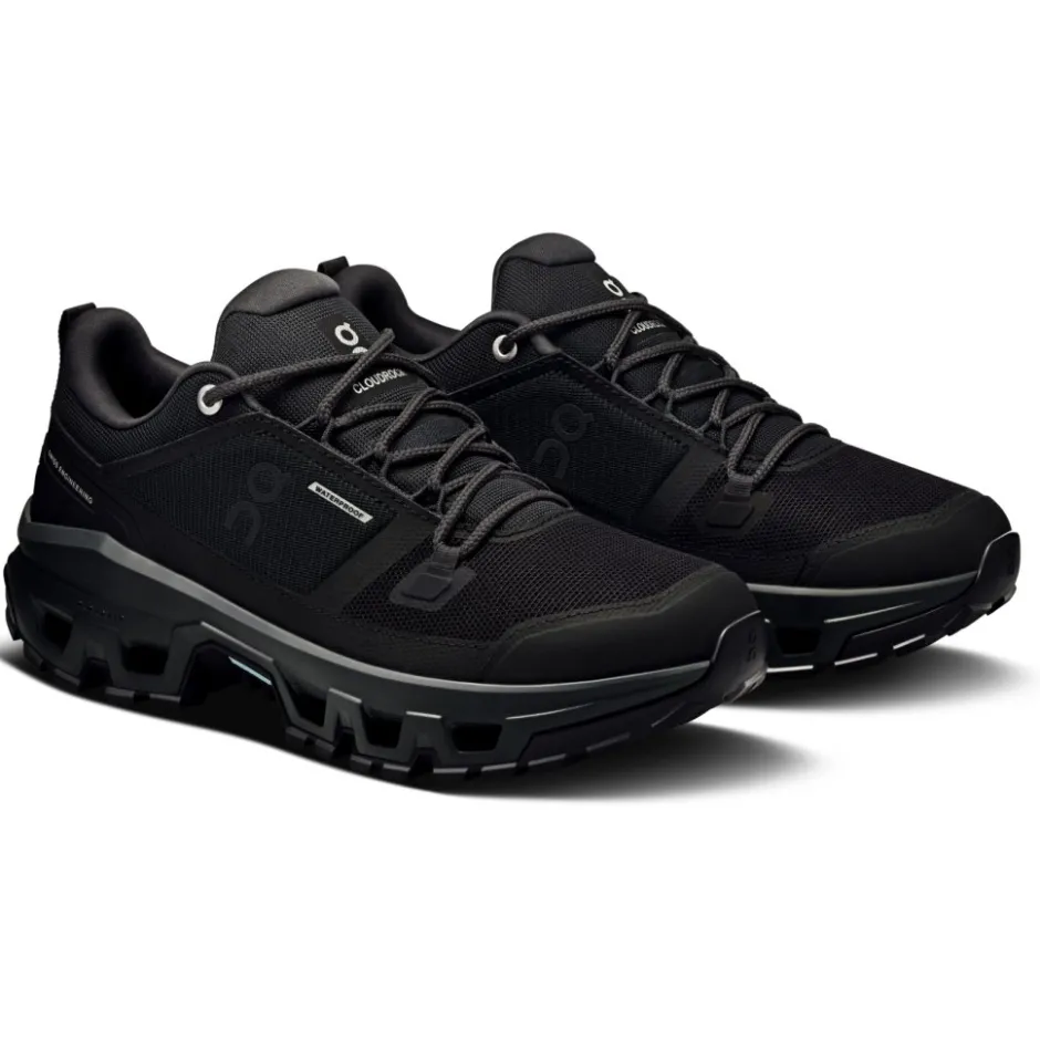 Wandelschoenen|Wandelschoenen < On Running On Cloudrock Low Waterproof Dames Wandelschoenen - Zwart | Zwart