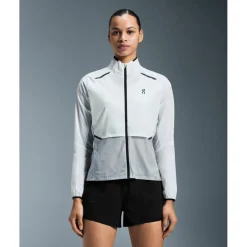 On Weather Hardloopjack Dames - White | Glacier