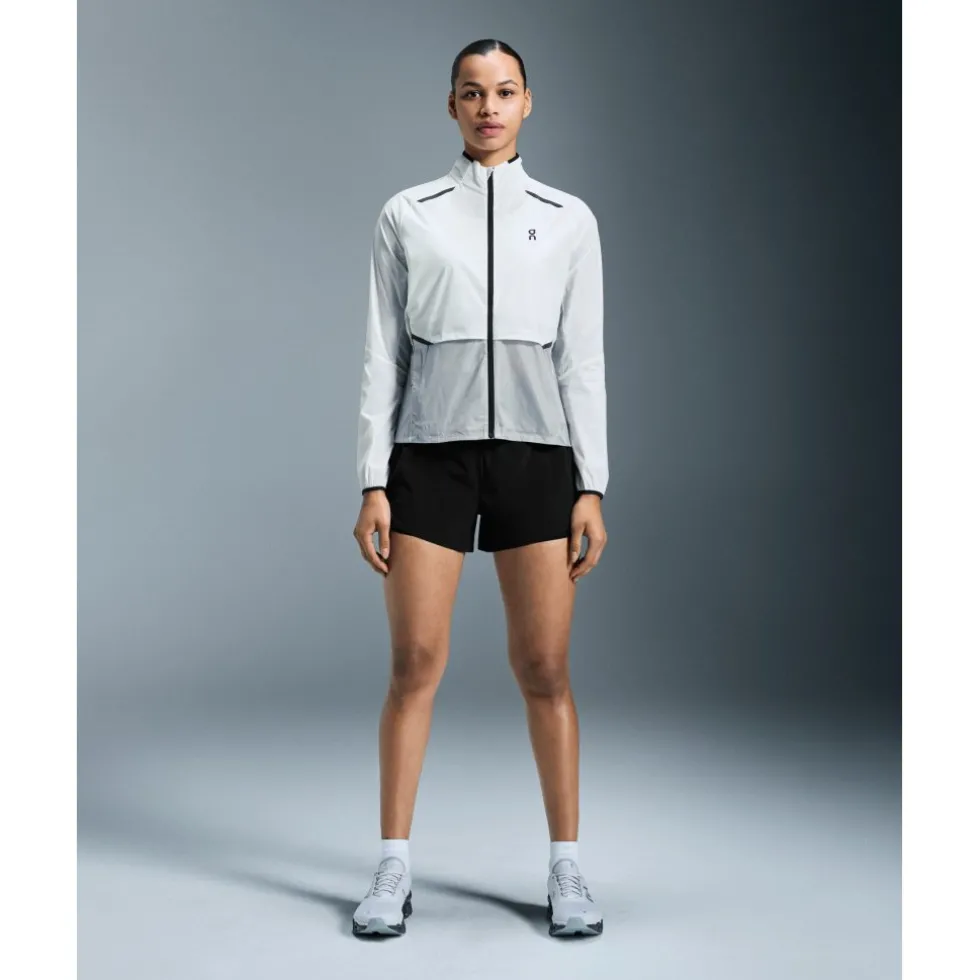 On Weather Hardloopjack Dames - White | Glacier