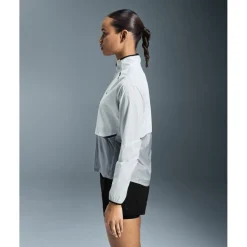 On Weather Hardloopjack Dames - White | Glacier