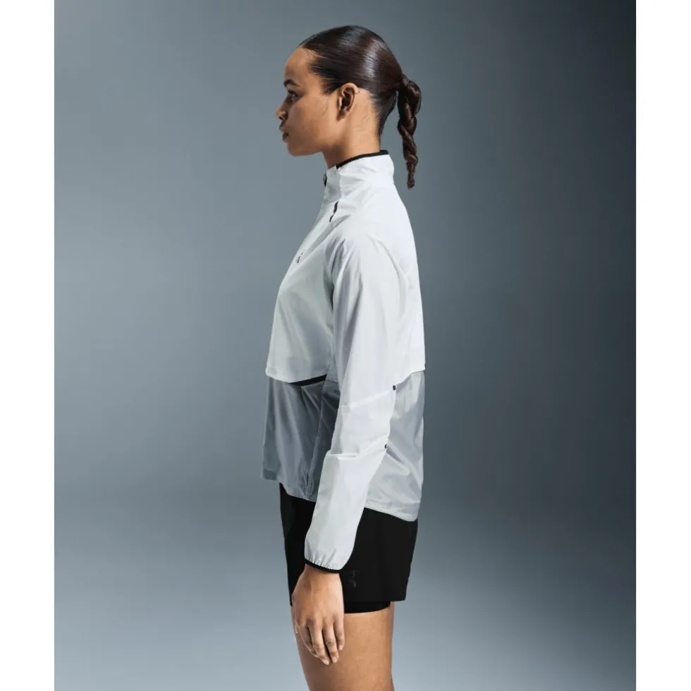 On Weather Hardloopjack Dames - White | Glacier