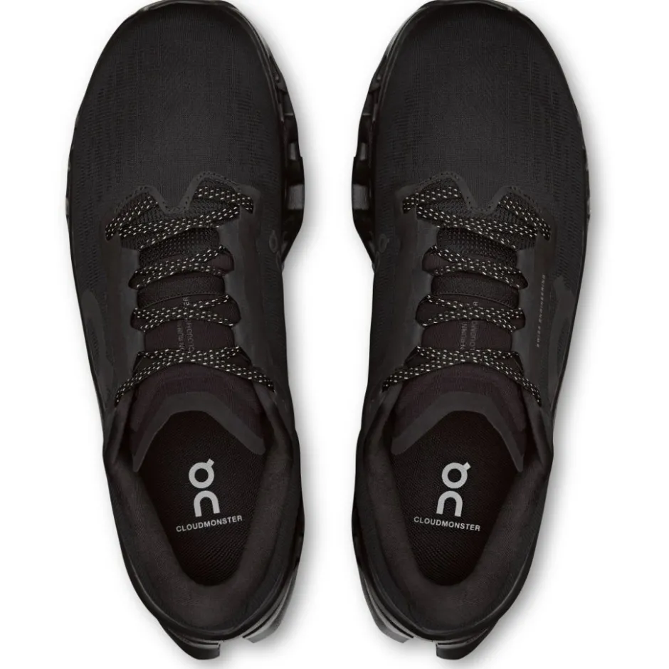 Hardloopschoenen Voor Op De Weg|Hardloopschoenen Heren < On Running On Cloudmonster 3 Hardloopschoenen heren - Breed - Zwart | Zwart