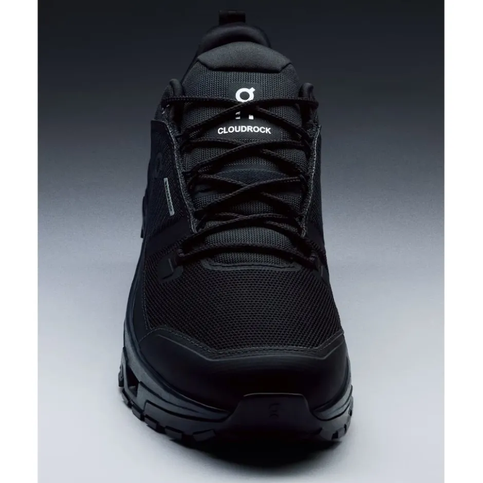 Wandelschoenen|Wandelschoenen < On Running On Cloudrock Low Waterproof Heren Wandelschoenen - Zwart | Zwart