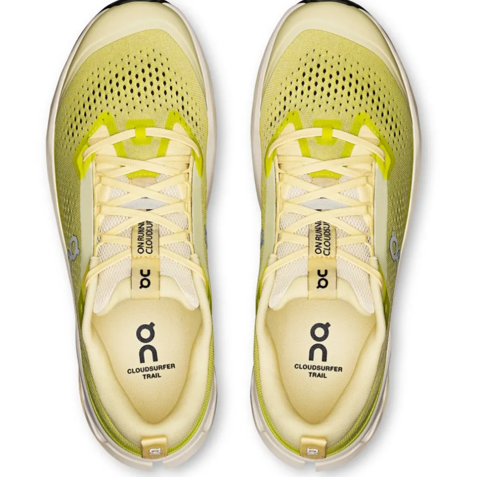 On Cloudsurfer 2 Trail Running Schoenen Heren - Ivory | Lime