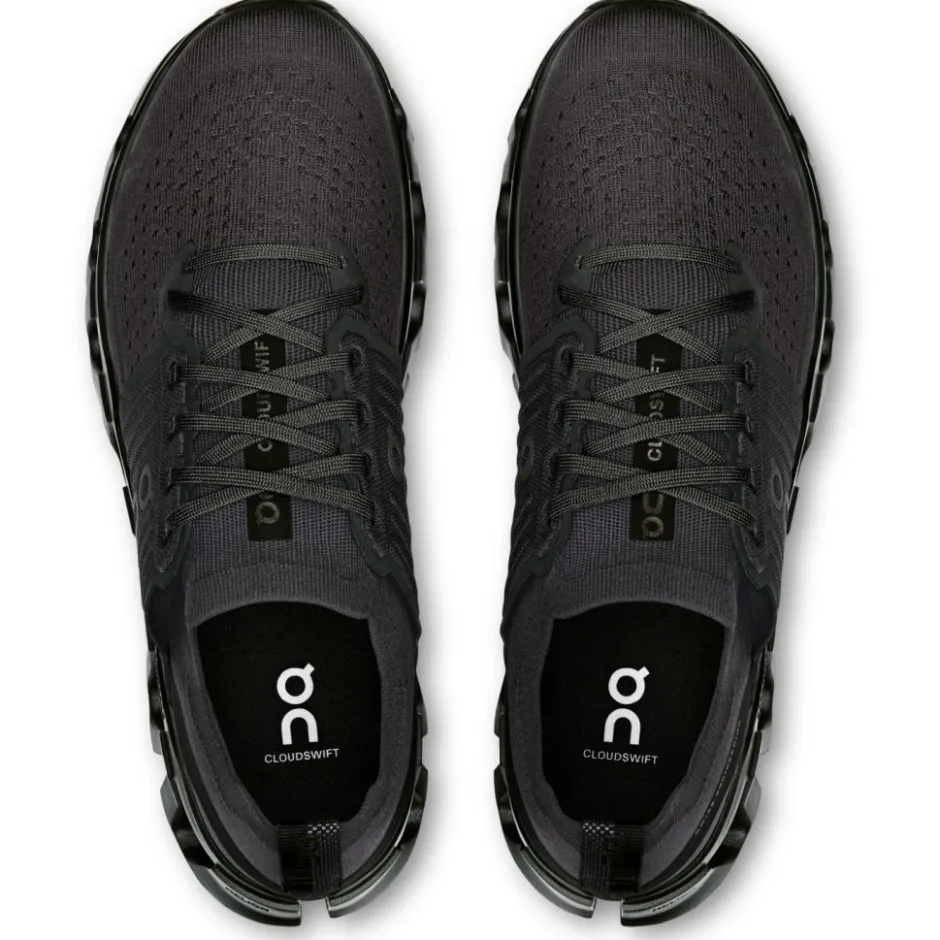 Hardloopschoenen Voor Op De Weg|Hardloopschoenen Heren < On Running On Cloudswift 4 Hardloopschoenen Heren - Black | Eclipse