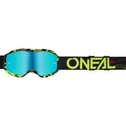Brillen Kinderen < ONeal O'Neal B-10 Youth Bril Jongere - ATTACK V.24 black/neon yellow - radium blue