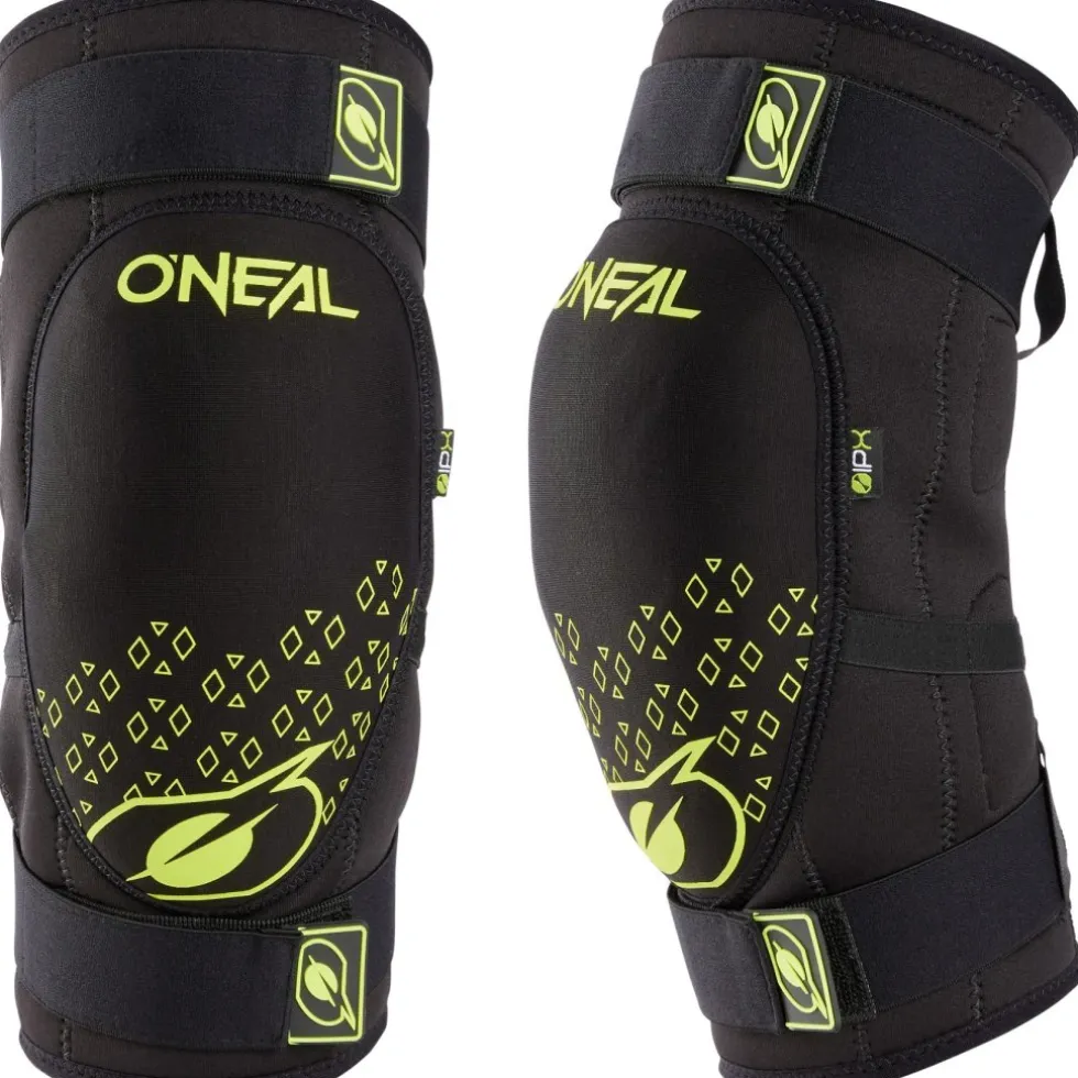 O'Neal Dirt Kniebeschermer - V.23 zwart/neon geel