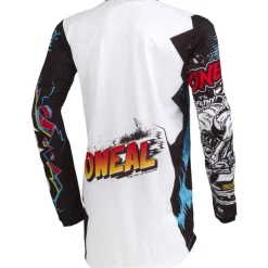 O'Neal Element Fietsshirt met Lange Mouwen Kinderen - VILLAIN V.19 wit